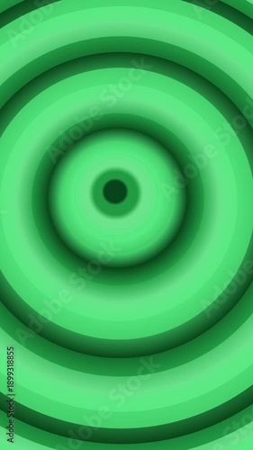 Wallpaper Mural Green Concentric Circles Expanding and Pulsing Minimalist Motion Graphic Torontodigital.ca