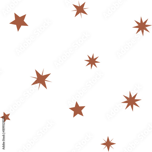 Boho Gold Stars Decoration