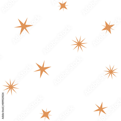 Boho Gold Stars Decoration