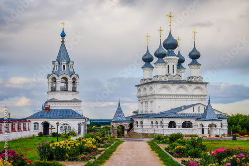 фотографія Grey domes of the Resurrection Monastery of Murom, Vladimir region of Russia