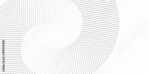 Top Circular abstract pattern with minimalist black lines on white background wave