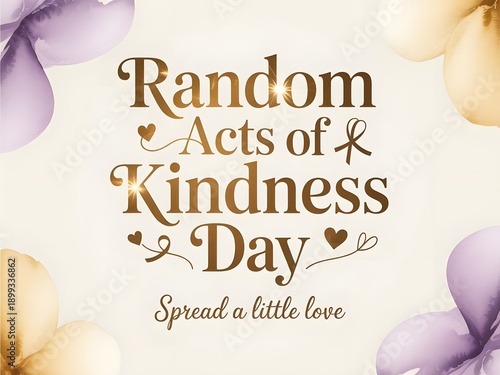 Random Acts of Kindness celebratory design