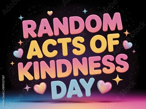 Random Acts of Kindness for a vibrant digital illustration