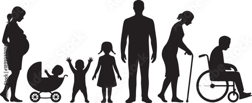 Human black icon vector design