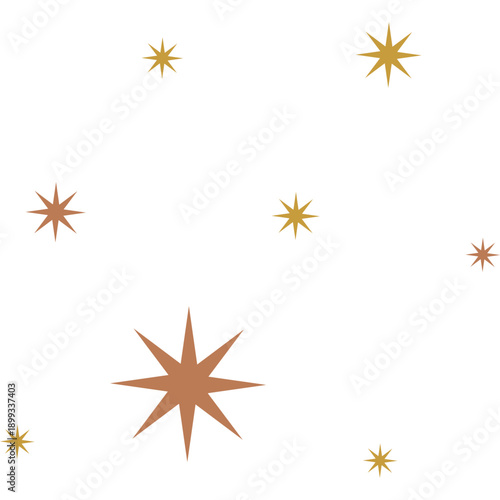 Boho Gold Stars Decoration