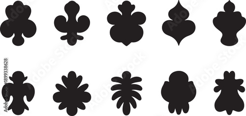 Islamic window black silhouette shape collection. Arabic, muslim architecture frame. Traditional, oriental design