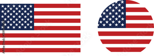 Quadro su tela American flag decal window sticker