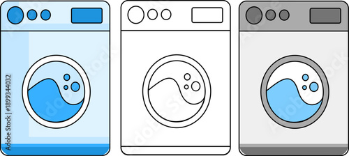 washing machine vector icon