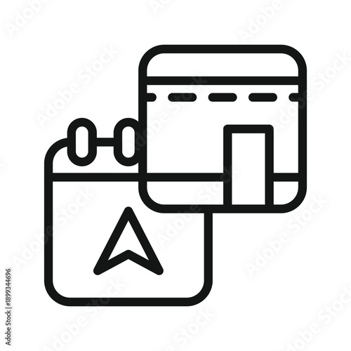 Islamic Direction Qibla Calendar Icon