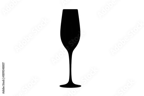 Champagne flute silhouette icon representing celebration and events