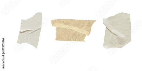 Quadro em tela Torn masking tapes of different sizes and shapes, ready to be used
