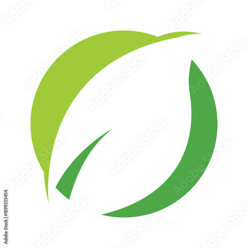 Minimalist Green Leaf Logo Design For Modern Eco Branding