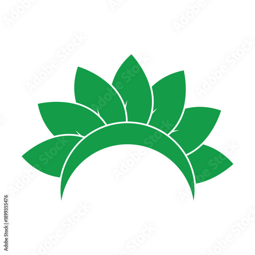 Geometric Green Leaf Logo With Strong Modern Identity