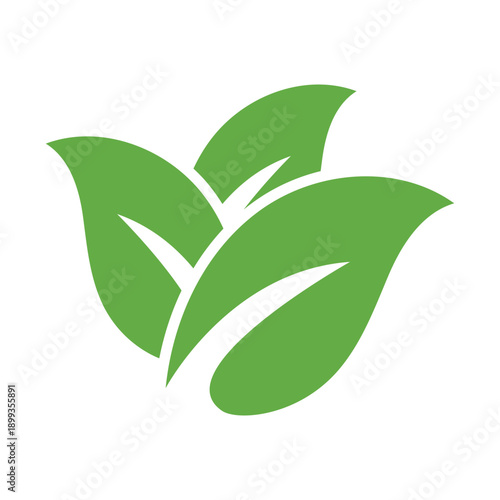 Bold Green Leaf Logo With Strong Visual Presence
