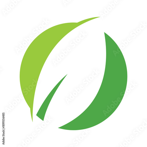 Leaf And Water Drop Logo For Sustainable Brands