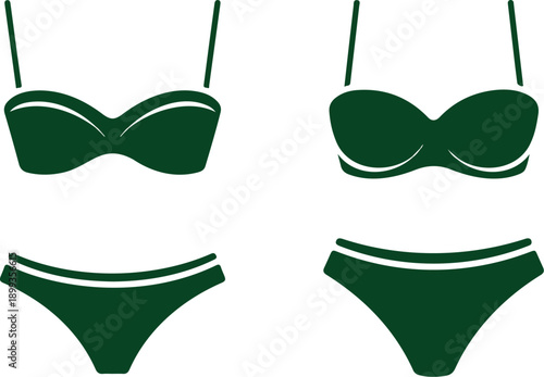 black and white bikini bra