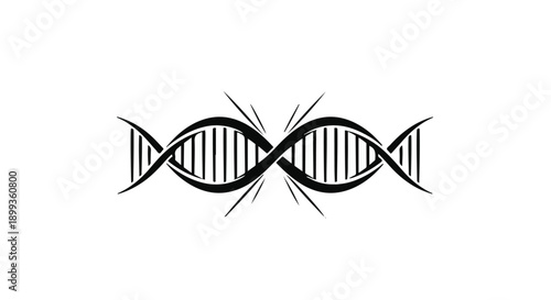 Abstract DNA helix symbolizing genetic science and biotechnology research.