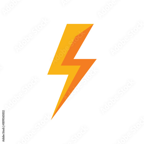 Free Download Lightning Bolt Icon for Energy and Power Flat Vector - GFXLoad