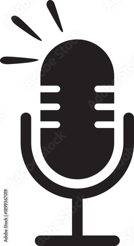 mic symbol speaking symbol vector.eps