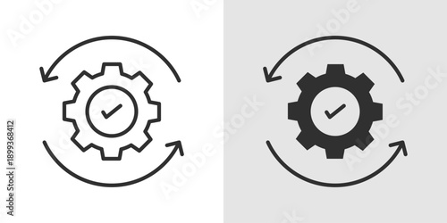 Efficiency Icon representing productivity, optimization, and effective performance.