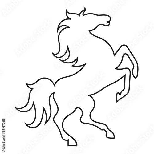 PrintChinese Calligraphy with running Horses icon. Collection of black horse silhouettes in dynamic poses, ideal for logos, branding, tattoos, and equestrian or western themed designs.