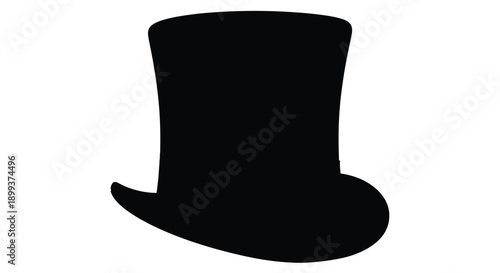 A black top hat image with a distinct dramatic silhouette