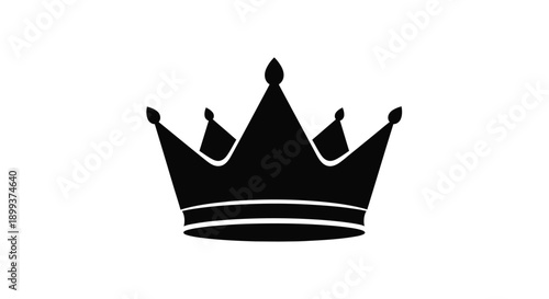 A black crown with ornate details a striking silhouette