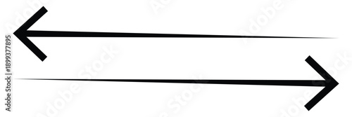 This is an illustration of an arrow going in both directions (black double arrow).EPS10
