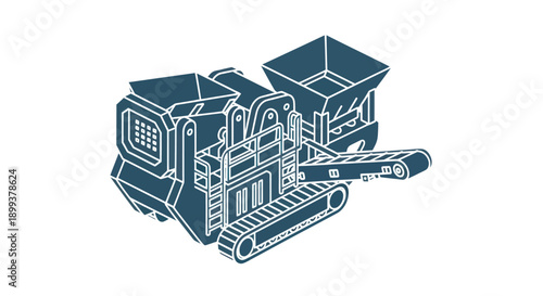 Crushing Machine Industrial Equipment Heavy Machinery.