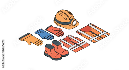 Safety Equipment for Industrial Work.