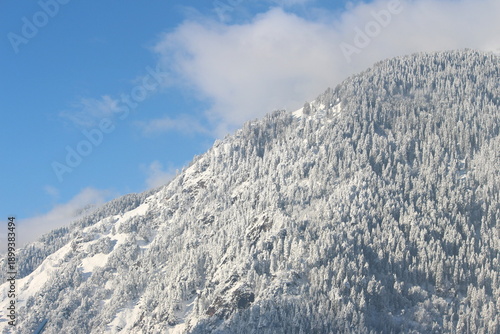 Wallpaper Mural snow covered mountains in winter Torontodigital.ca