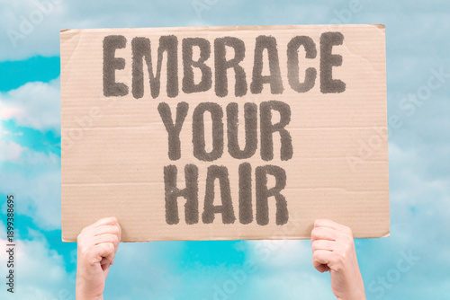 Obraz na plátne "Embrace Your Hair" Self-acceptance of natural body