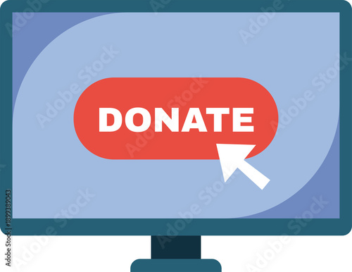 Canvastavla Online donation request displayed on computer screen encourages support for worthy cause, fostering digital philanthropy