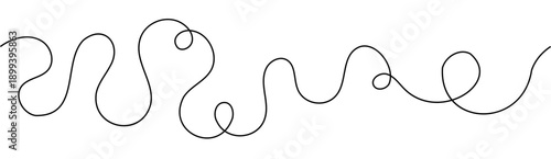 Continuous abstract curve line