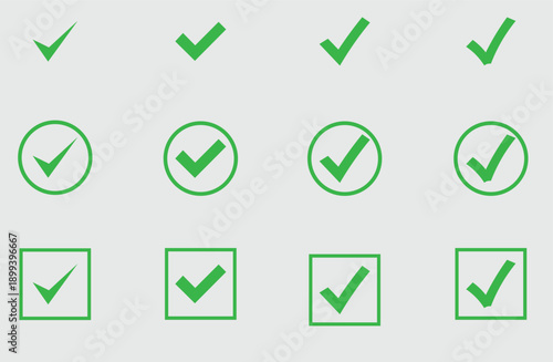 Free Download Green Check Marks: Simple Icons for Confirmation, Approval, and Task Completion - GFXLoad