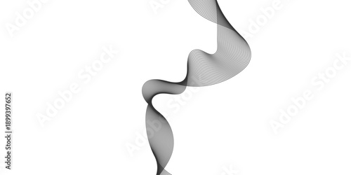 Abstract 3d liquid smoke on white background design with a vector water drop shape and a human ear symbol icon illustration