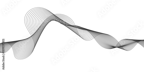 An abstract blue wave background features a shiny stainless steel spoon and silver kitchen utensil isolated on a white surface as a sleek metal object for restaurant cutlery design