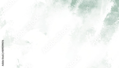 Faded Green Watercolor Splatter Background white abstract
