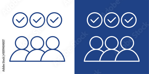 Consensus  Blue And White Icon Style Collection