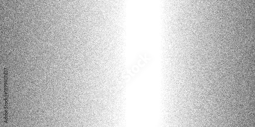 Vector Abstract grainy image shows a light at the center. The image is an exercise in monochrome.