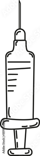 Simple Syringe Doodle Icon