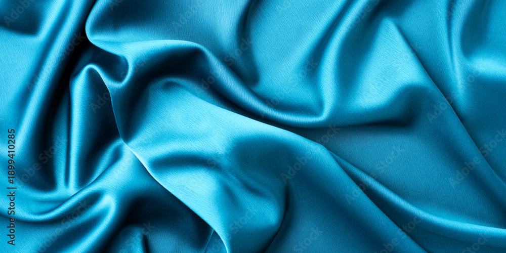 Obraz premium Turquoise satin texture
