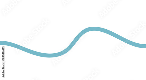 wavy aqua line vector graphic element, abstract design element, for website background or overlay effect, isolated on transparent background, png