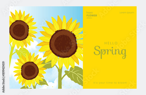 Abstract Green Summer landscape background vector set. Nature wallpaper of colorful flowers. Watercolor illustration for cover, wall art, decoration.