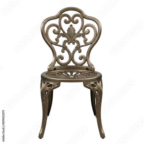 Wallpaper Mural Ornate Antique Bronze Metal Outdoor Chair Torontodigital.ca
