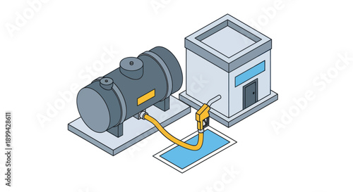Electric Motor Connected to Control Panel.