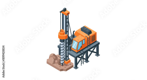Oil Rig Machinery Equipment Drilling Station.