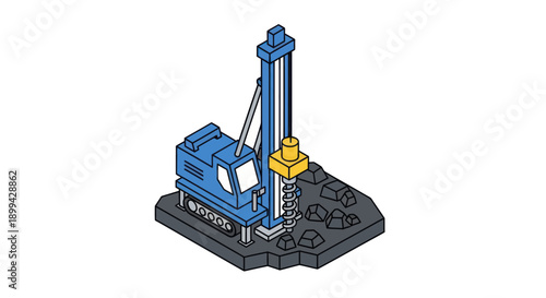 Oil Rig Machine Industrial Equipment Model.