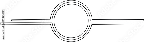 Converging-diverging nozzle schematic with central chamber, fluid dynamics illustration for propulsion systems, jet engine design, thermodynamic flow control, engineering concept art.