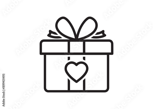 Loyalty Gift Icon, Editable Solid Vector Illustration